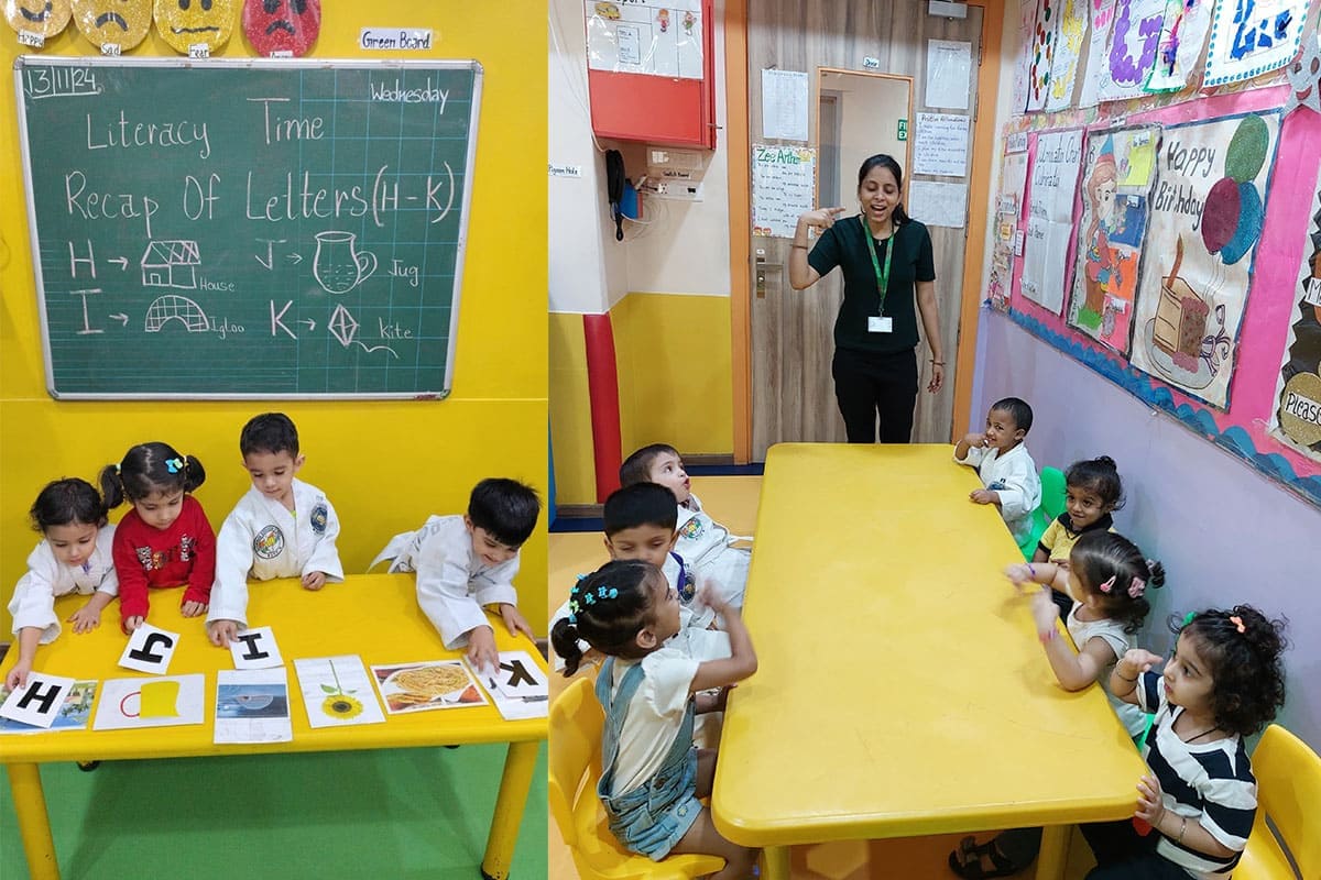 Play area at Kidzee